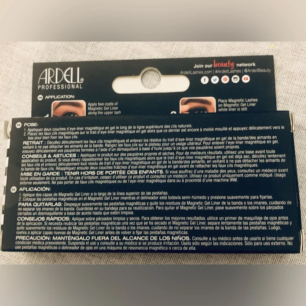 Ardell Magnetic Lashes 110 - New In Sealed Box Package - Flirty - Fresh - Easy
